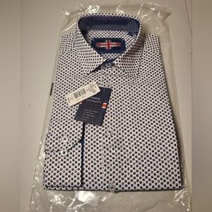 Soul Of London - Patterned Dress Shirt Mens Size 15.5